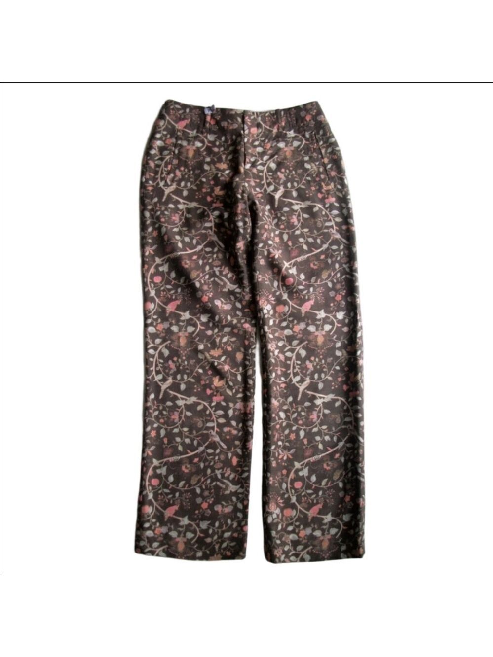 Peruvian Connection Moorea Trousers – Birds & Floral Print – Size 14 - Picture 11 of 12